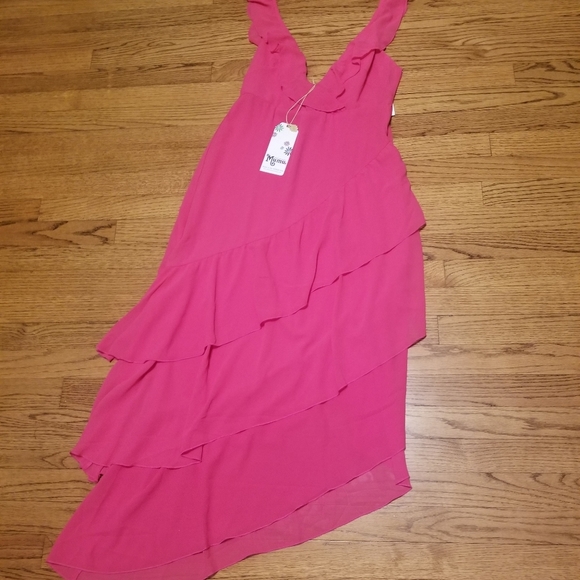 Show Me Your MuMu pink ruffles maxi dress - Picture 8 of 12